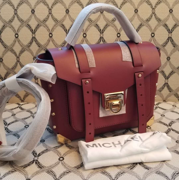 MICHAEL Michael Kors Handbags - Michael Kors Manhattan Medium Leather Top Satchel